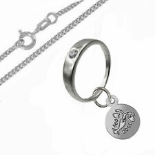 Taufring mit eigenen Sternzeichen-925er Sterling Silber- Inkl. Kette- 02