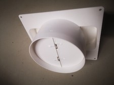 Übergangsstutzen Rückstauklappe DN 150 mm Flachkanal auf Rundrohr