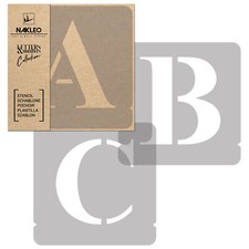 Buchstaben zahlen schablonen - &,