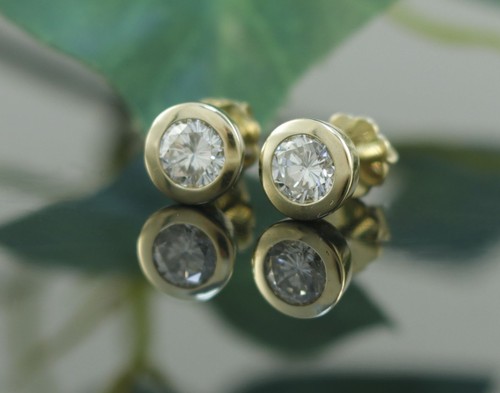 Solitär diamant ohrstecker - solitär,