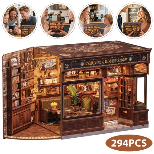 Holz puzzle bücherregal - 3d,