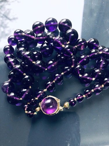 Amethyst kugelkette mit - -,
