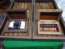 Tawla Backgammon (Dame) aus Damaskus ca. 1980, Holzintarsien, Handarbeit