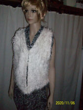 Damen Weste Gr.38/40  Fell Weste Zottelfell Weste Pullunder Unikat NEU