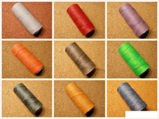 Linhasita Polyester Makramee Garn 1 mm div. angefangene Reste Rollen aussortiert