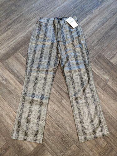 Zara hose schlangenleder print - zara,
