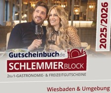 Gutscheinbuch Schlemmerblock 2026 Wiesbaden Neu Incl Mobile Guthaben 