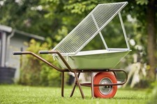 Brista Durchwurfsieb für Schubkarren aus Streckmetall Sieb Kompost Gitter Rost