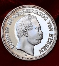 2 Mark Ludwig III.  Grossherzog von Hessen 1876 / Prägung 2013 in PP