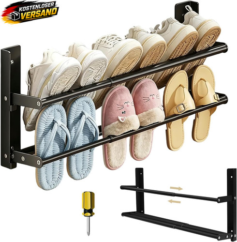 Wandmontiertes schuhregal - wandmontiertes,