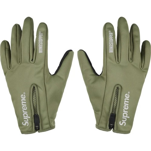 Supreme windstopper zip gloves - windstopper,