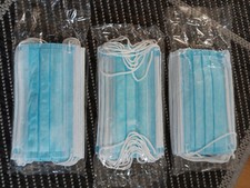 Mundschutz,Maske,Medizinsche Maske,OP-Maske,blau,Kind