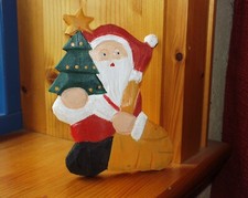 Weihnachtsmann / Nikolaus   Holz farbig Deko