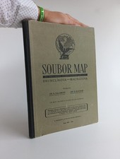 1946 🇨🇿 Landkarten Soubor map ze školního zeměpisného atlasu, Atlas *350*