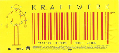 Kraftwerk concert 1991 - in,