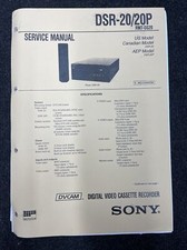SONY DSR-20P original Service