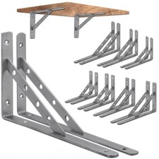 2 Edelstahl Regalträger