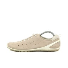 ecco Damen 282503 schnürschuhe beige wildleder low-top biom klassisch EU 40