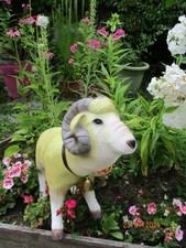 Gartenfigur schafbock widder - schafbock,