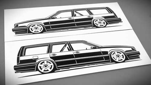 Volvo 850i btcc sticker - 850i,