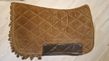 Westernpad Samt 78x50 cm Einzelstück 100% Lammfell