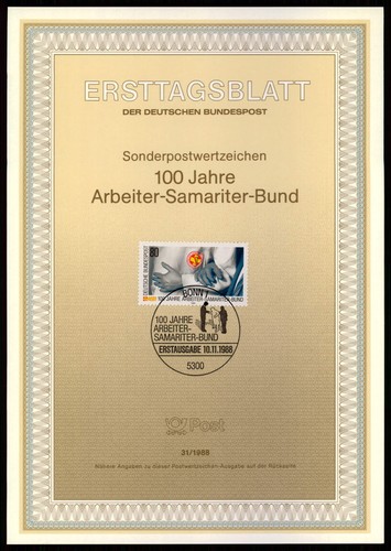 Brd etb ersttagsblatt - etb, 1988/31