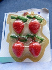 Tischdeckenklammern  Tischdeckengewichte Erdbeeren 4teilig