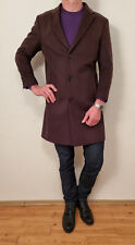 Strellson Lawson Herren Mantel Wintermantel Coat Lila Pflaume Gr. 52 Cashmere