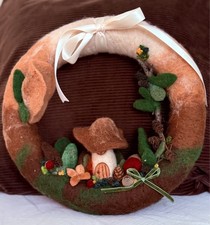 Türkranz aus Filz -  handgemacht - Wichtelhaus - Waldorf - Jahreszeitentisch