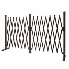 B-Ware Absperrgitter MCW-B34, Alu ausziehbar braun, Höhe 103cm, Breite 52-400cm