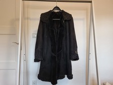 Original Shearling Mantel Jacke Lammfell Italien Gr. 42