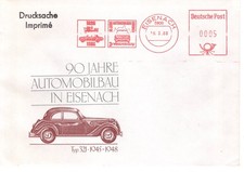 DDR Freistempler Eisenach 1988 Wartburg Automobile Typ 321 1945-1948