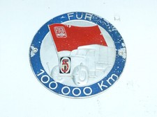 DDR FDGB 5-Jahres-Plan Plakette für 100000 km Lkw S4000 Ehrung Auszeichnung