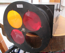 1x Punktstrahler mit Drehscheibe 230 Volt mit Trafo 6 Volt und 1x 6 V 30 W NR.8