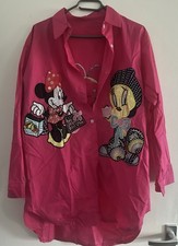 Damenbluse Longbluse Pink AA