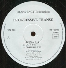 Progressive Transe Silvoon Vinyl Single 12inch TransPact Productions