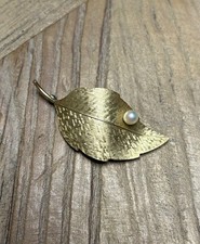 Vintage Krementz Brosche Gold