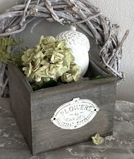 Shabby Übertopf Blumenkasten