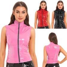 DE Damen PVC Leder