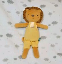 ? Löwe  ?  Fehn Kuscheltier Stofftier ca. 30cm gelb Braun Latzhose DM Musselin