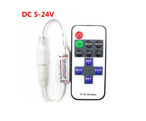 Led dimmer funk 12v - dimmer, 5v/12v/24v
