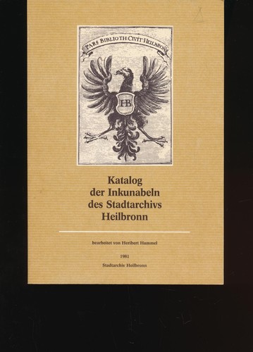 Katalog der inkunabeln des - der,