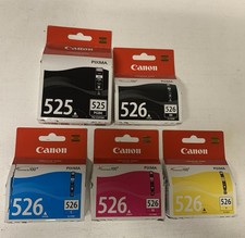 5 x Original Canon PGI525 CLI526 PGI-525 + CLI-526 SET BKCMY Pixma iP4850 iP4950