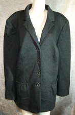 GRANDIOSA GRAU WEICHE STRETCH SWEAT BLAZER JACKE Gr. 52 