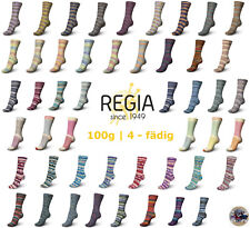 100g REGIA COLOR 4-fädig 4-fach Sockenwolle - große Farbauswahl (55,00-62,50€/kg
