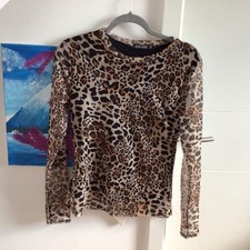 Leopardenmuster langarmshirt - leopardenmuster,
