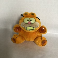 Garfield 90er Plüschtier mit Saugnäpfchen Vintage