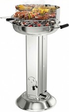 Edelstahl säulengrill - edelstahl,