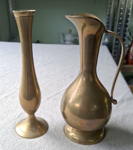 Vintage indie messing vase - messing, &