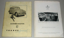 Betriebsanleitung Ford Taunus Spezial G73A BA Siemens Radio Super SB 601 07/1950